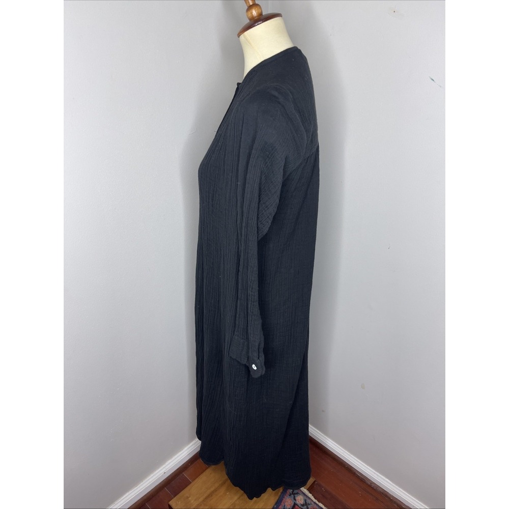 Mille Jasmine Dress in Black Double Gauze Mille Small S - Picture 3 of 10